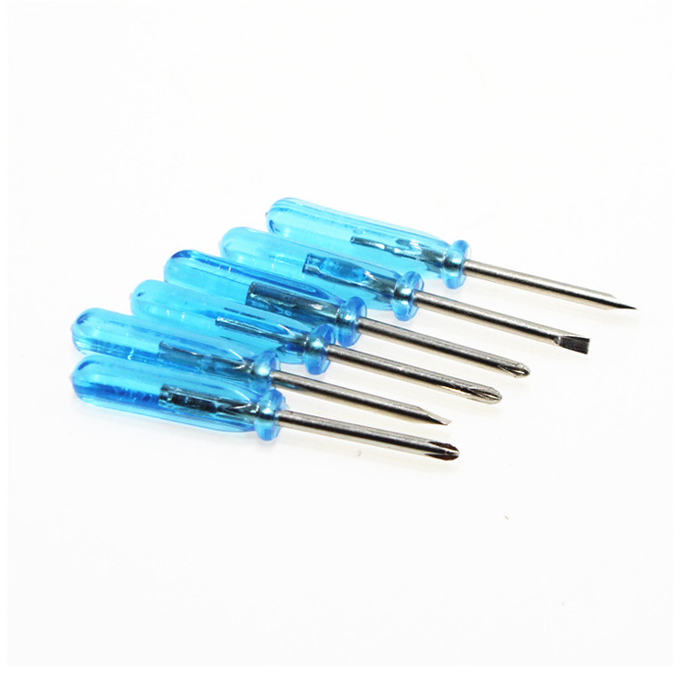 Transparent Plastic handle Mini Phillips Cross Head Screwdriver