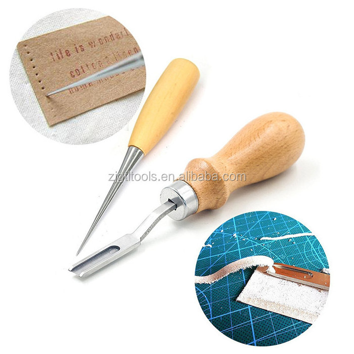 TLLC-04 18 pieces Leather Crafting tool kit leather carving DIY tools