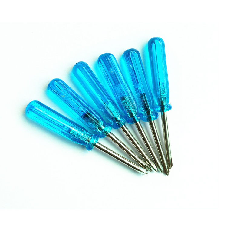 Transparent Plastic handle Mini Phillips Cross Head Screwdriver