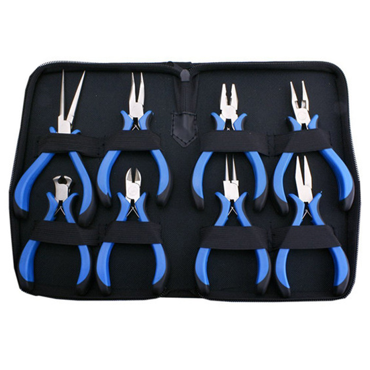 Jewelry Making Tools Kit With Zipper Case Mini Precision Pliers Tools Set For Jewelry Beading Wire Cutting Craft