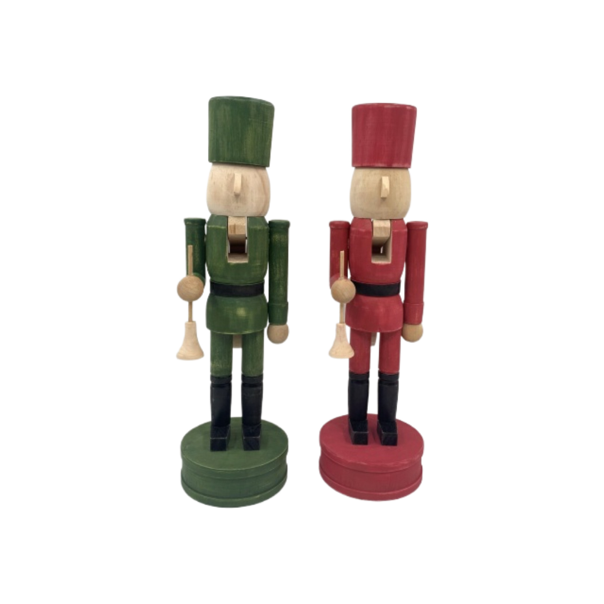 Custom Wholesale Christmas Decorations Wooden Candy Series Nutcracker King Soldier Set Of Three Desktop Decoration Nutcracker