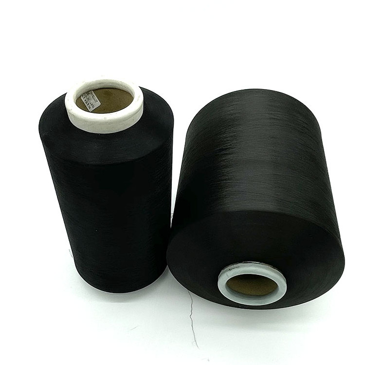 75D36F black polyester DTY stretch yarn polyester and nylon mix colour blend melange yarn for seamless underwear