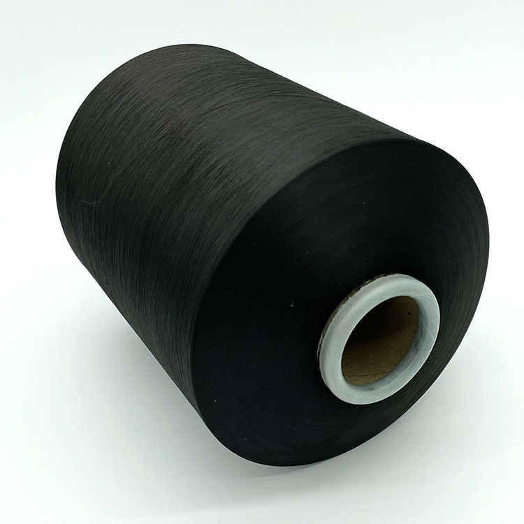 75D36F black polyester DTY stretch yarn polyester and nylon mix colour blend melange yarn for seamless underwear