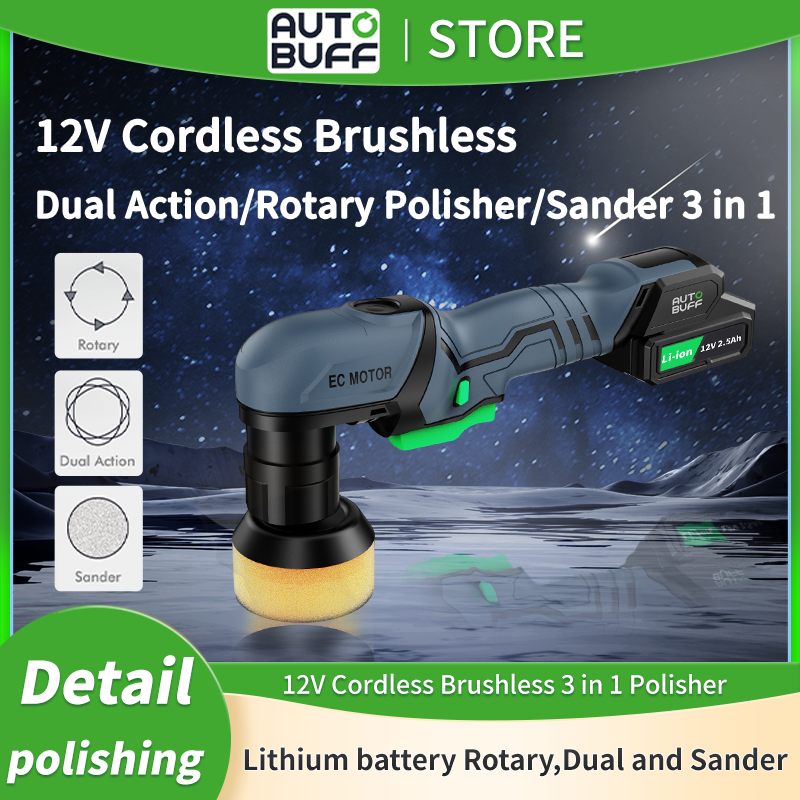 Mini cordless  Car Polisher 6 Variable Speed Buffer Waxer