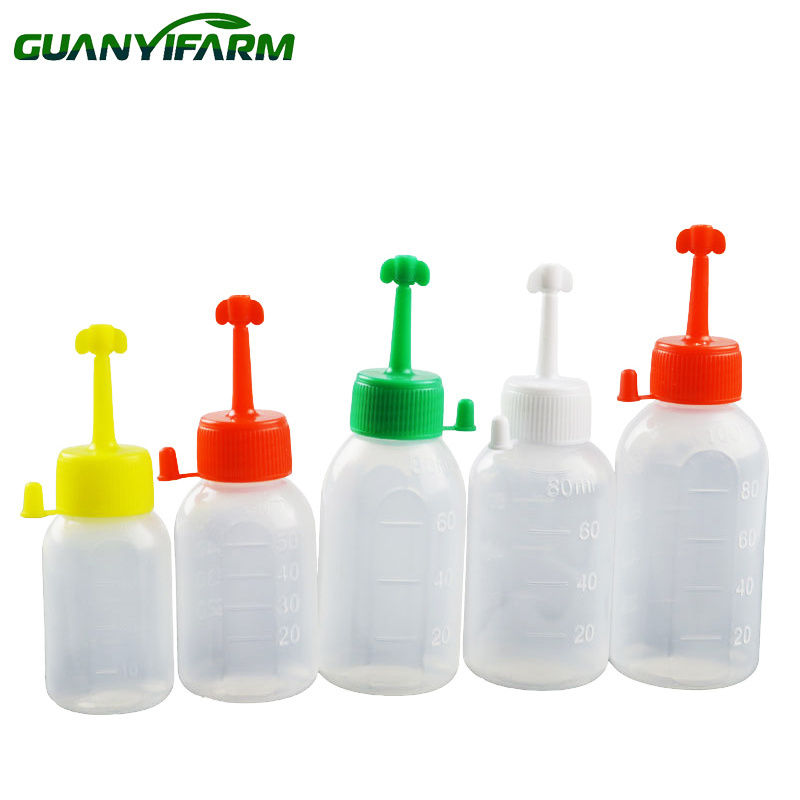 Factory sow gilts Plastic squeeze bottle with semen catheter insemination bottle for sperm collection bottle