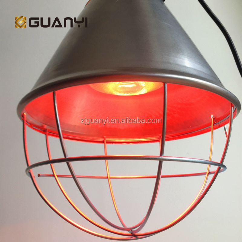 Waterproof heat resistant lamp socket E27 aluminum lampshade frame heat lamp for poultry livestock farming use