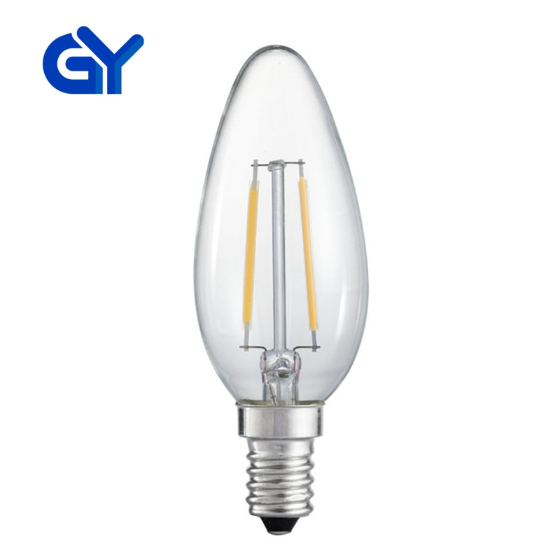 12V DC voltage dimmable edison led bulb e12 e14 C35 C32 led lighting bulb 2W 4W