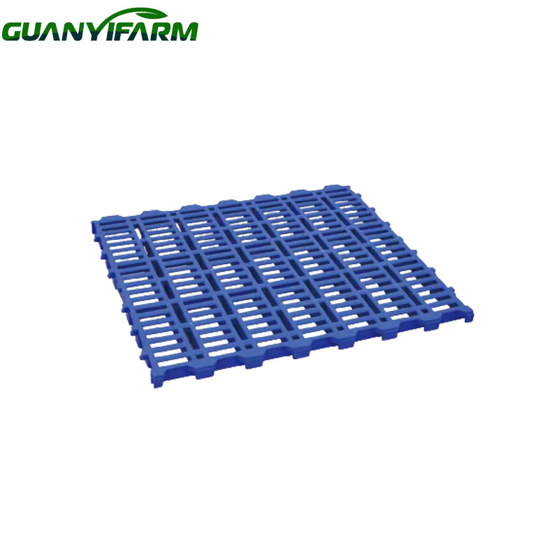 Guanyifarm sheep farm equipment plastic slat flooring stand PP 2.35kg 60*60cm green white plastic floor for goat farm