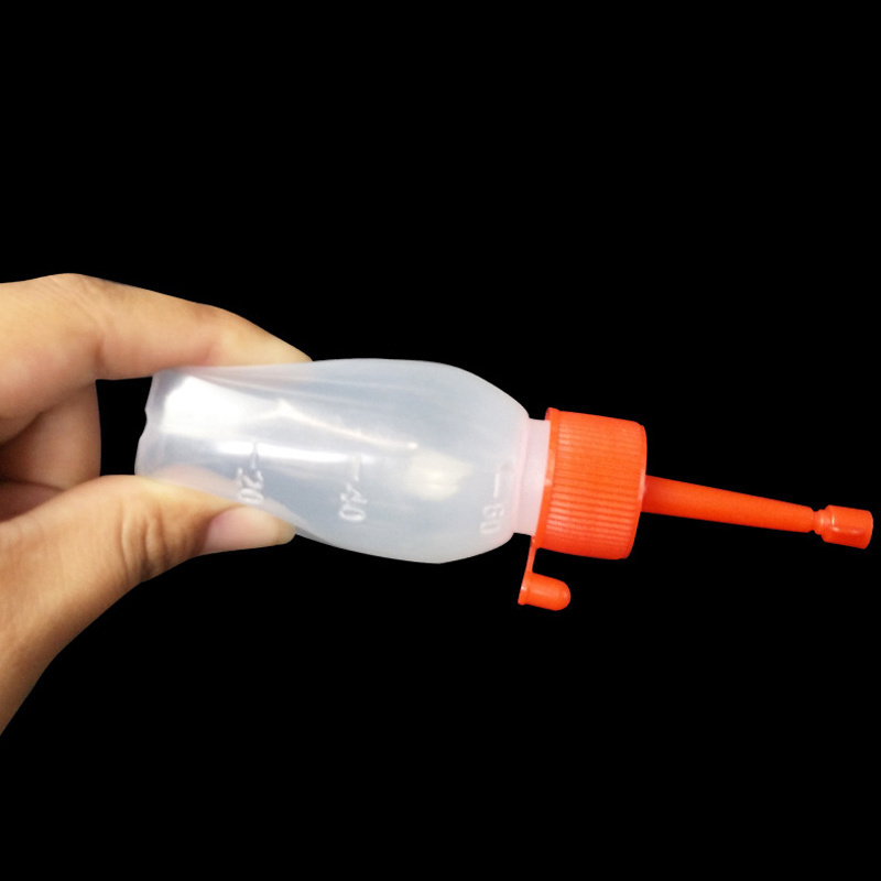 Factory sow gilts Plastic squeeze bottle with semen catheter insemination bottle for sperm collection bottle