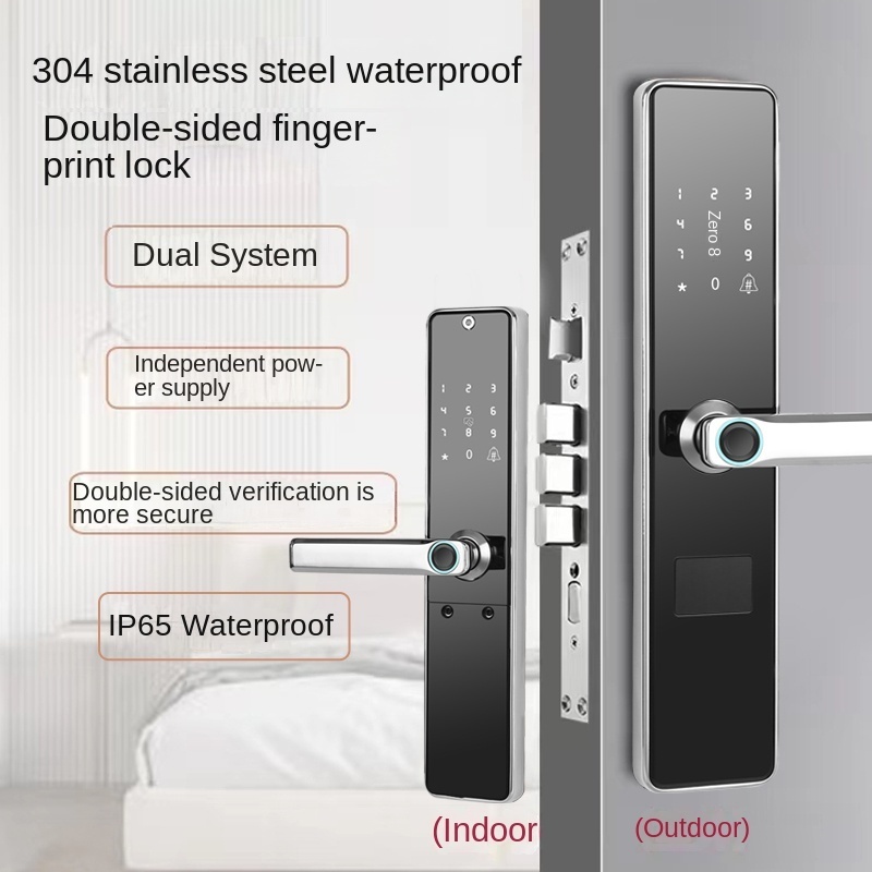 A2 TT LOCK wholesale high quality     fingerprint lock wooden door stainless steel door home fingerprint password do