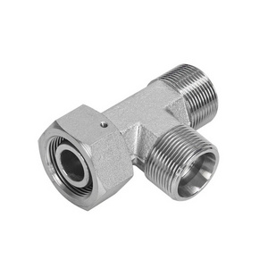 CC Series Metric Male Swivel Nut Adaptor Hydraulic Reducing Tee Adapter Connector Hydraulic Hose Tee Adapter