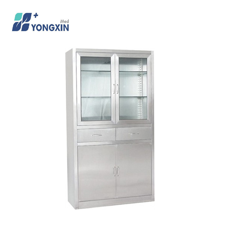 LS008 Hot Selling Steel instrument Pharmacy Furniture Rotary medicine shelf hospital storage cabinet