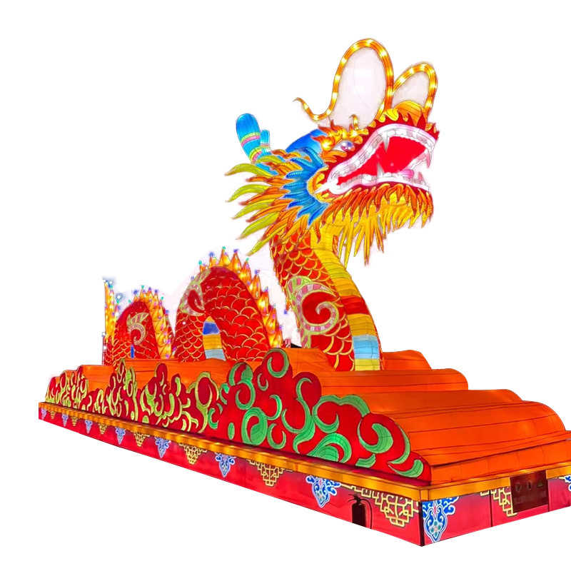 Customized Chinese Silk Dragon Lantern Festival Decorations Chinese Spring Mid-Autumn Shopping Mall Square Party Decorations