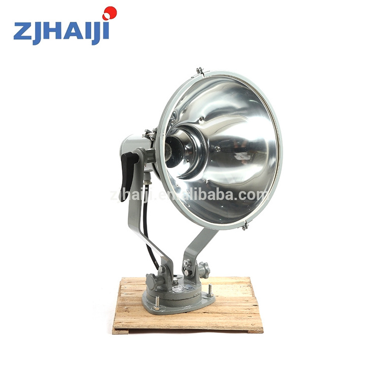 High quality outdoor marine transparent tempered glass search light,China Tg7 500W Boat Steel Spotlight Marine Spot Light