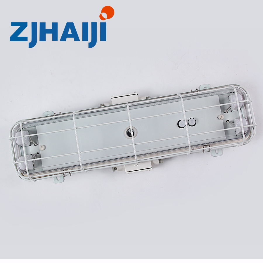 JCY23-2EFL Marine Watertight Fixture Fitting with Diffuser and Guard with emergency LED tube light