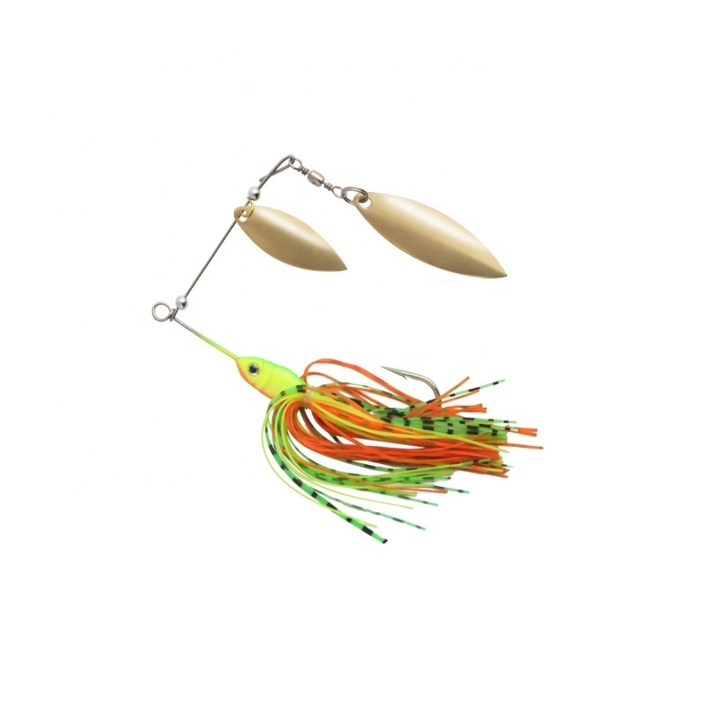 Multifunctional Hard Baits Spinner Bait 13.5g SINKING Artificial fishing lure with Sequins bussbait