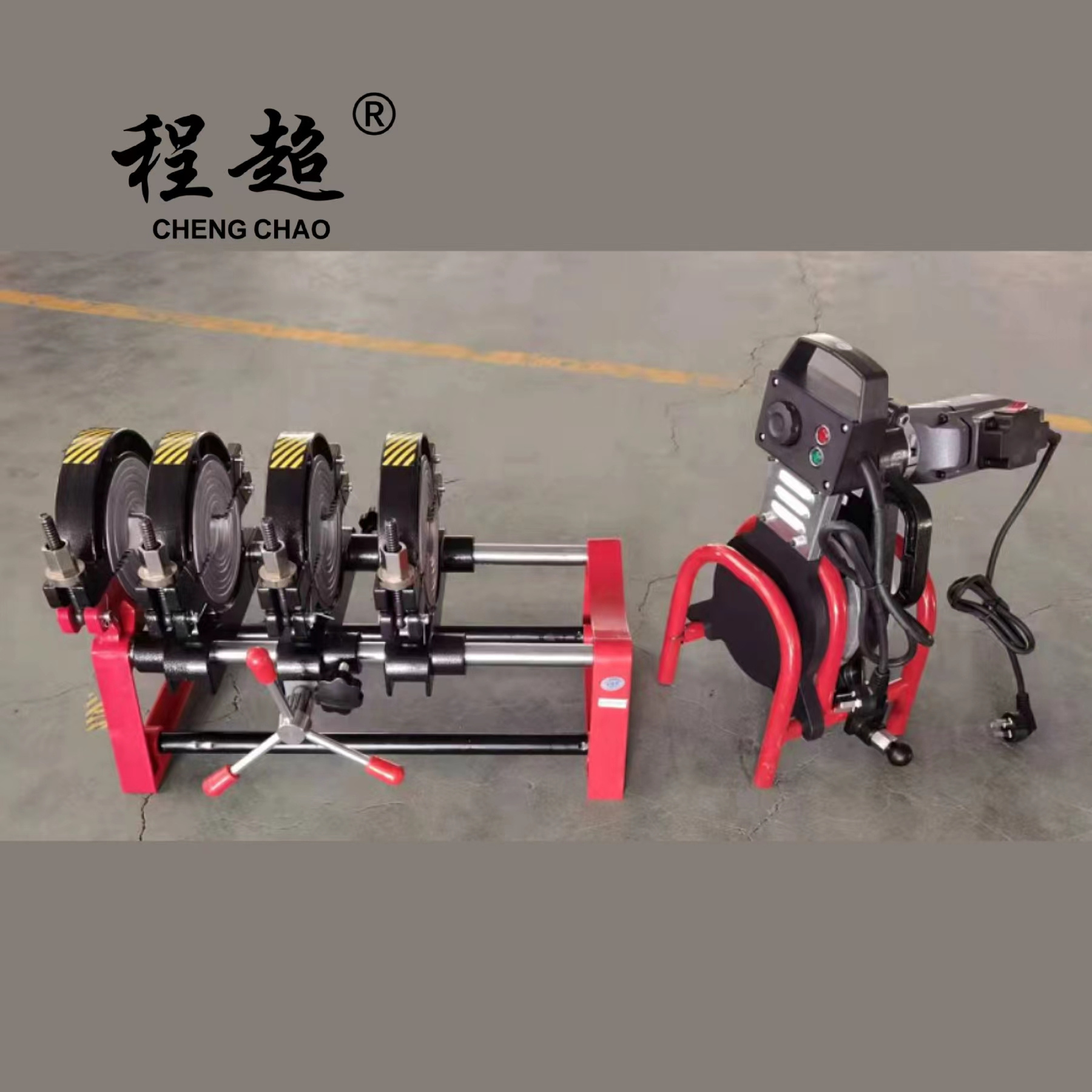 Manual butt fusion machine 63-160mm Four rings welding machine HDPE pipe welding