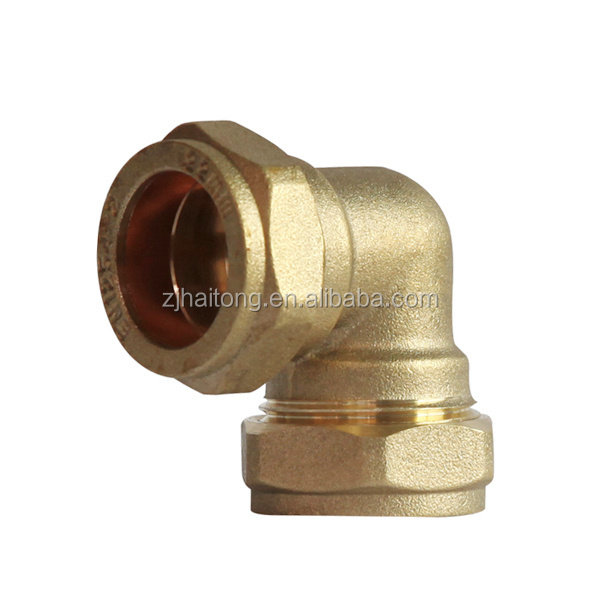 Brass compression fittings 15*15mm Brass Elbow