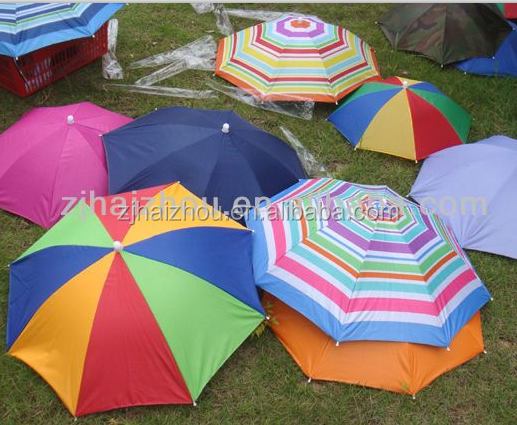 Wholesale Hiag Quality Colorful Mini Umbrella Hat Head Umbrella