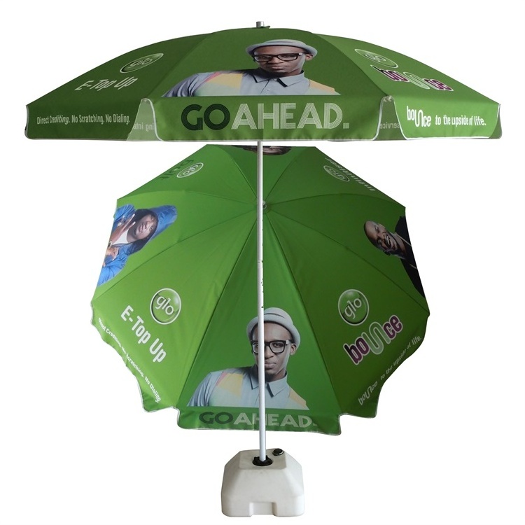 hot Sale design printed outdoor UV parasol Beach Umbrella sea umbrella