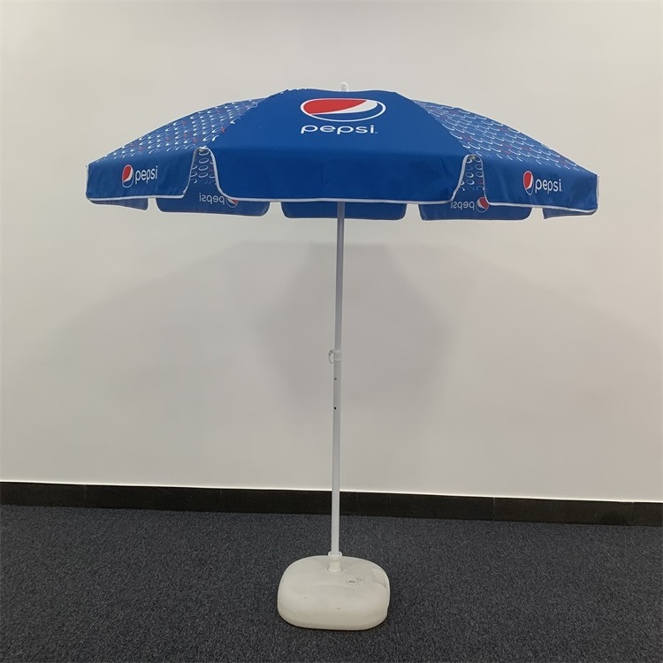 Customized Printed Cheap Beach Umbrella branded Folding Beach parasol