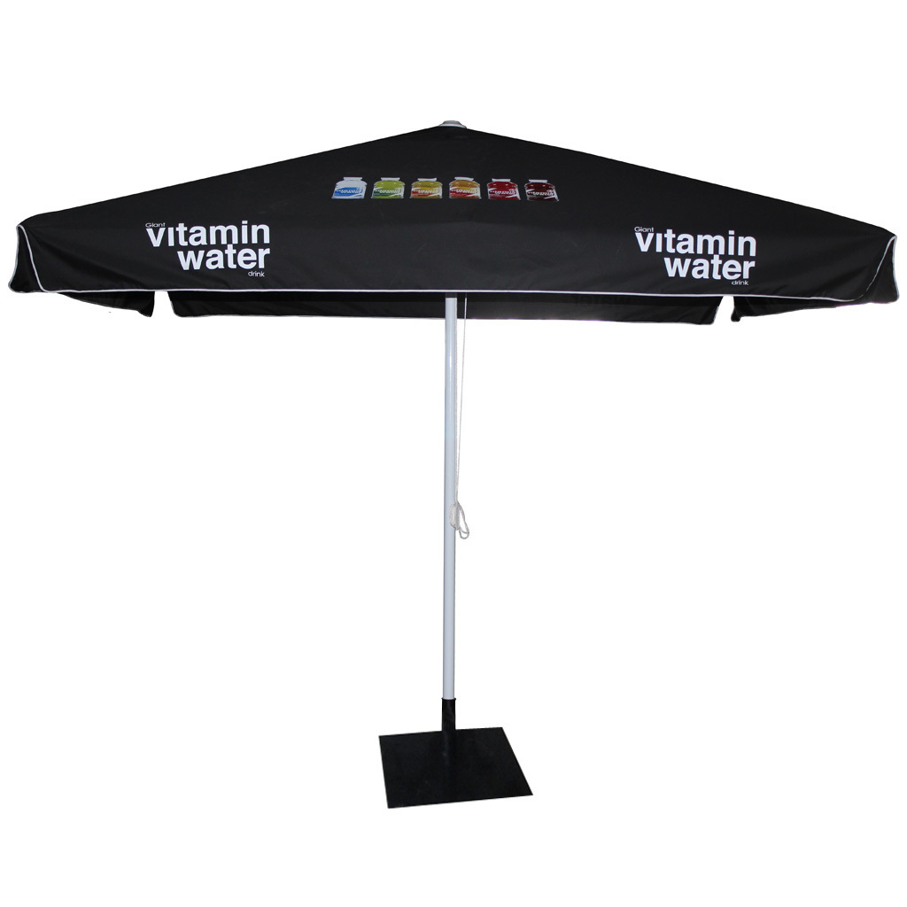 customized big patio umbrella beer coffee drink branded bar parasol market patio umbrella