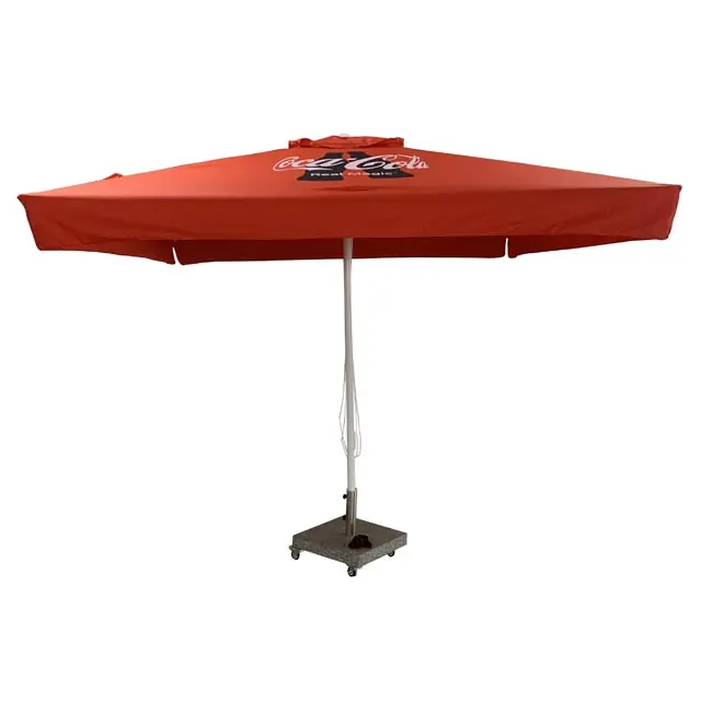 customized big patio umbrella beer coffee drink branded bar parasol market patio umbrella