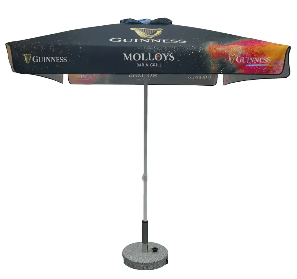 RPET branded parasol market umbrella