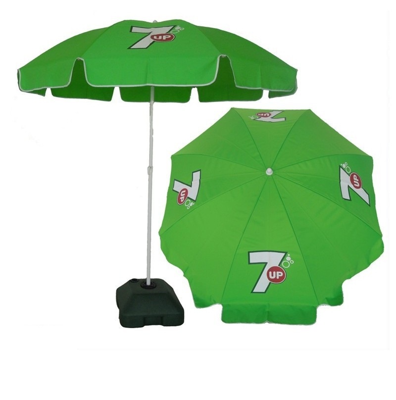 High Quality Custom Logo Printed Outdoor Beach Umbrella Foldable Sun Umbrella