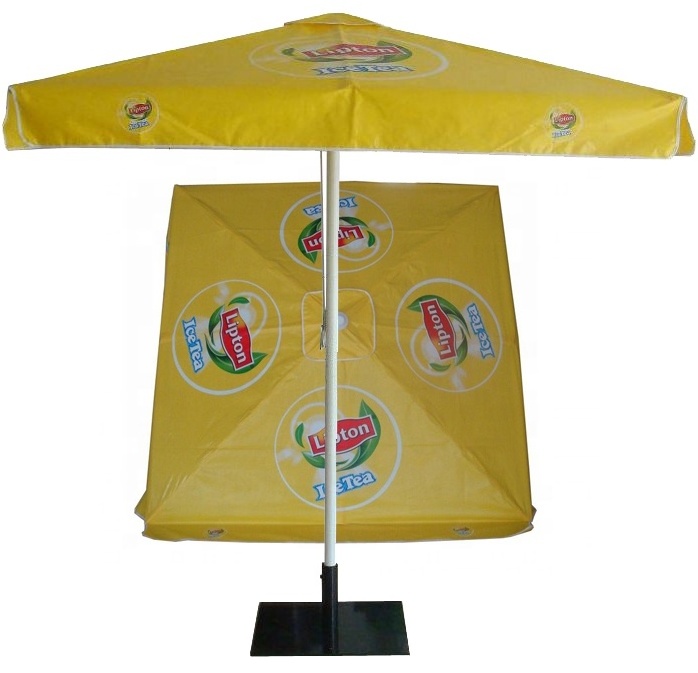 Promotional Square Waterproof Outdoor Umbrellas Patio Commercial Market Umbrella Custom-Made