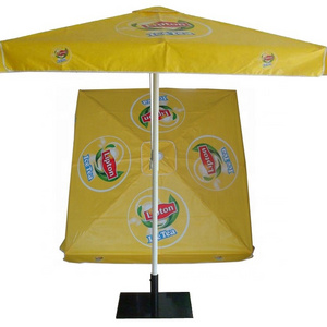 Promotional Square Waterproof Outdoor Umbrellas Patio Commercial Market Umbrella Custom-Made