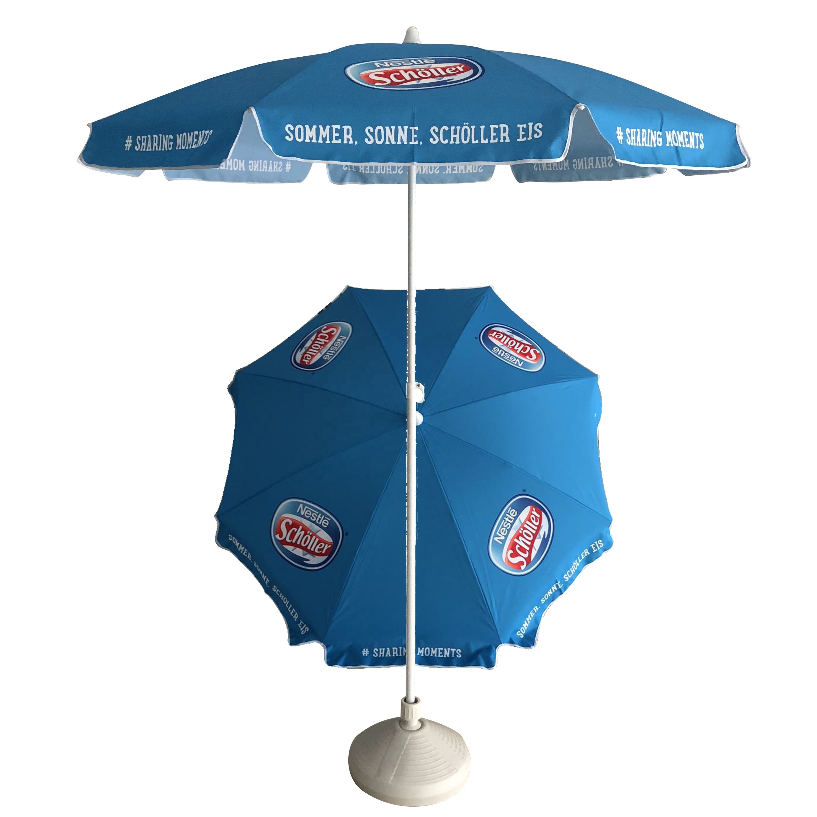 Malta Guinness promotional drink bar parasol beach umbrella