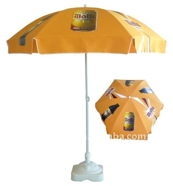 Malta Guinness promotional drink bar parasol beach umbrella