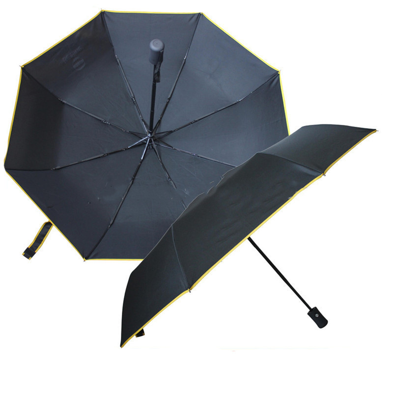 3 fold automatic umbrella,small black umbrellas,uv personal umbrella