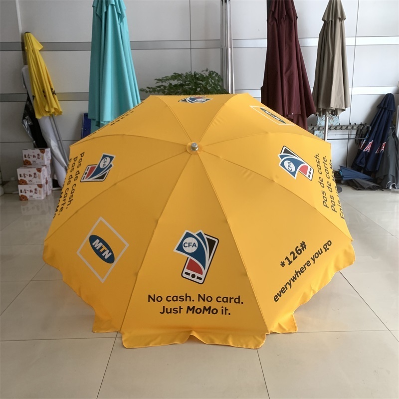 Promotional Big Beach Sun Umbrella Pvc Mtn Beach Umbrella Parasol Umbrella For Beach