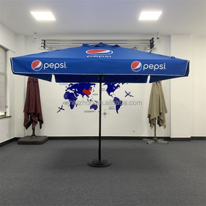 3x3m automatic parasol promotional customized printed outdoor patio umbrella