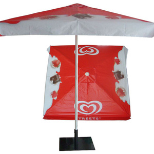 OEM square Customized Outdoor wooden sun garden parasol umbrella Garden large Patio Umbrella bar parasol