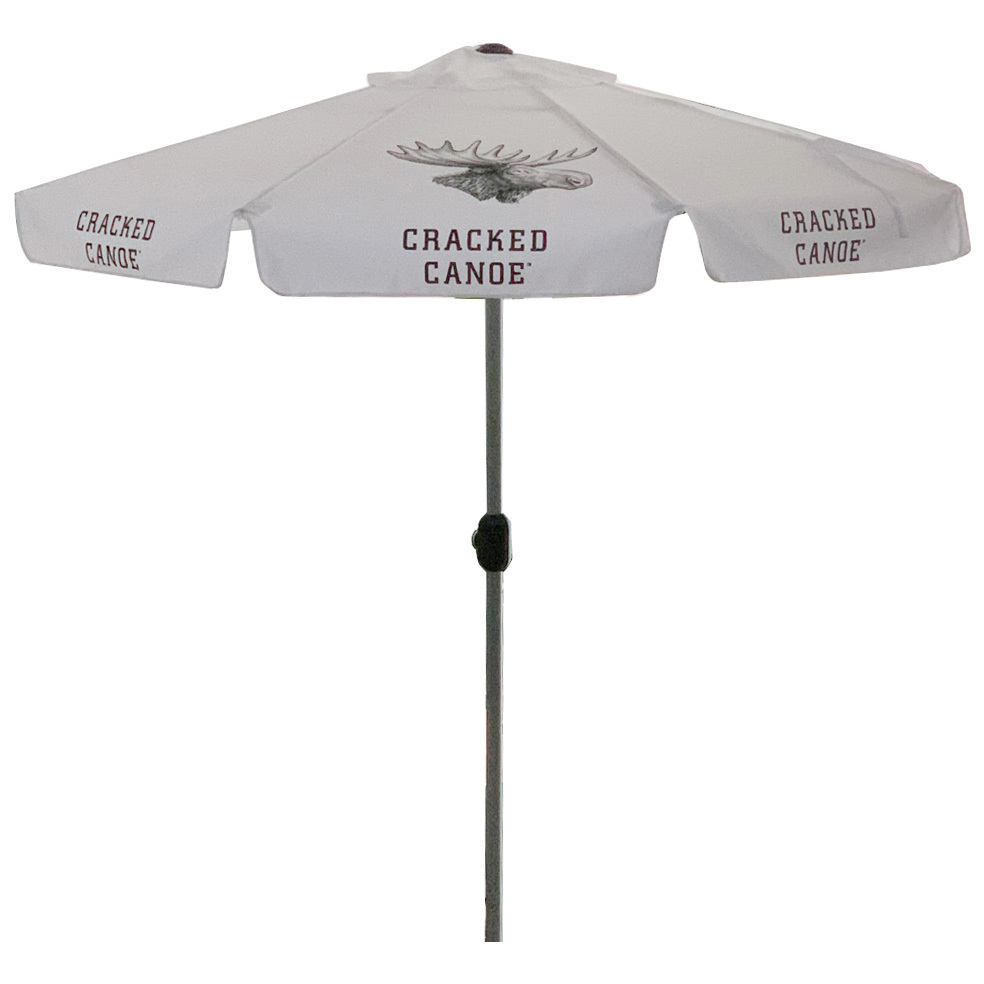 Crank open  beer promotional outdoor patio umbrella