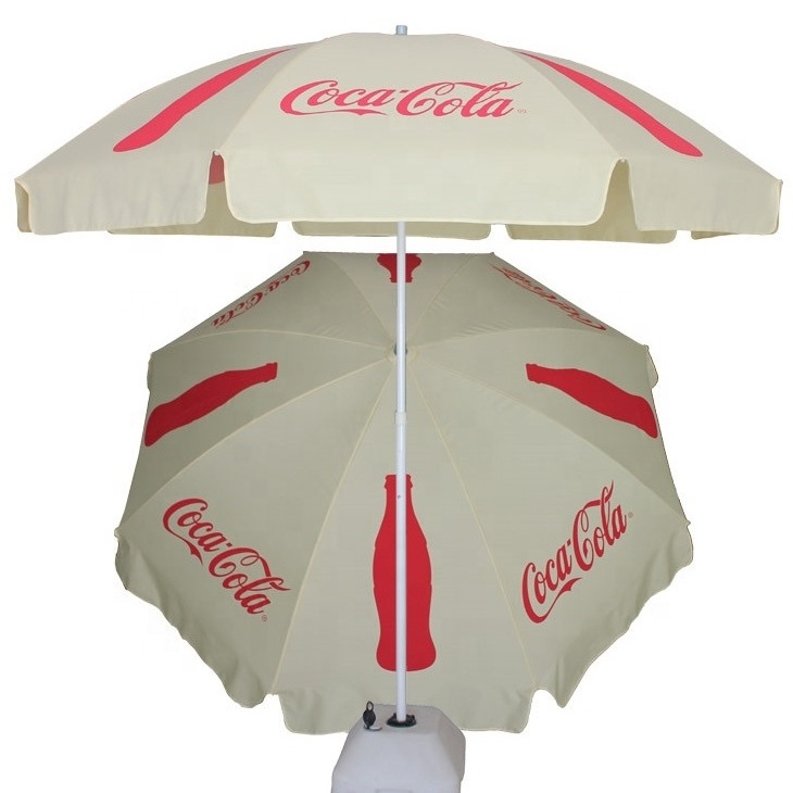 hot Sale customized design full printed UV protect outdoor parasol sea umbrella branded beach umbrella