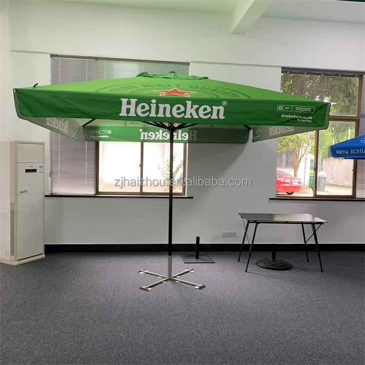 3x3m automatic parasol promotional customized printed outdoor patio umbrella