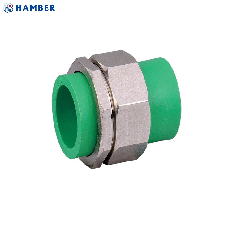 HB-P-027 plastic PP-R plumbing water pipe fitting ppr Double Union ppr female union 25mm ppr union