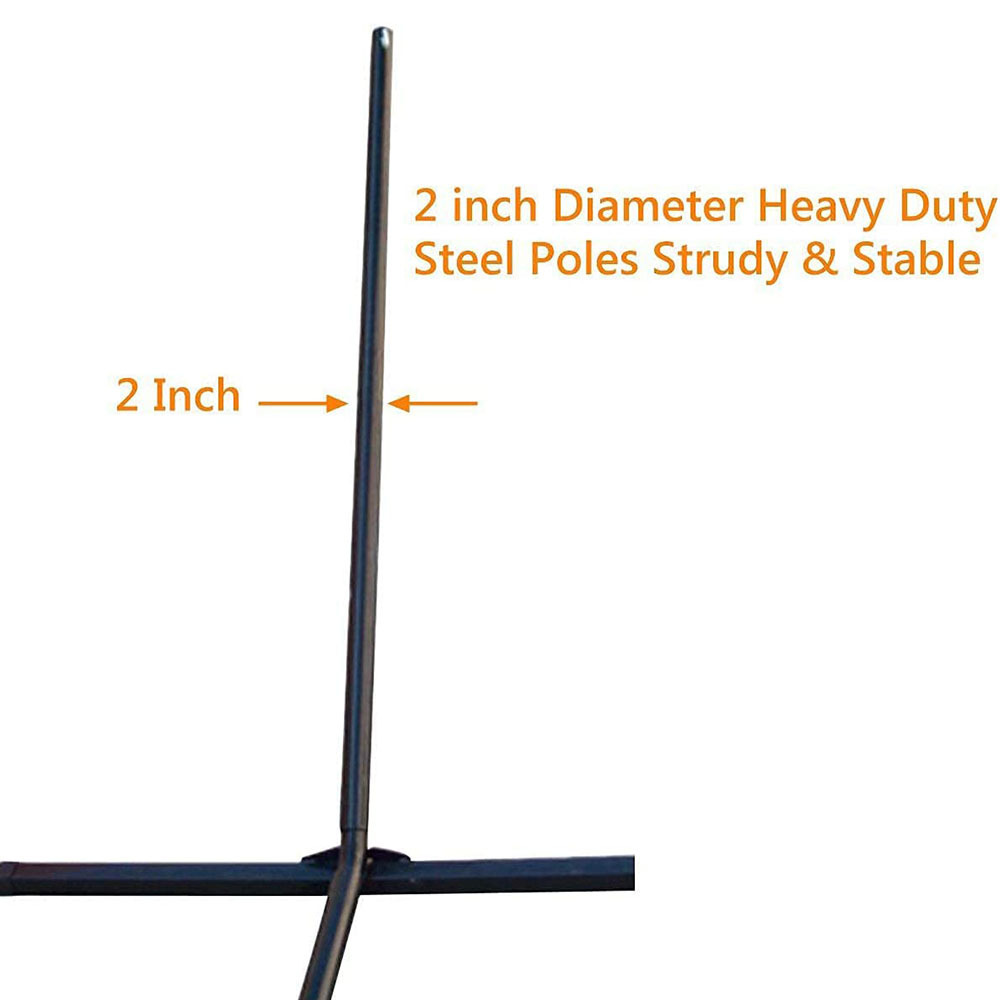 HMK Hammock Stand  Heavy Duty 440 LBS Capacity 2 Person 1 Carry Bag Outdoor Indoor Steel Hammock Frame Hammock Stand