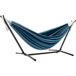 HMK Popular Portable Colorful Strips Hammock Backyard Porch Outdoor and Indoor Use Canvas Hammock