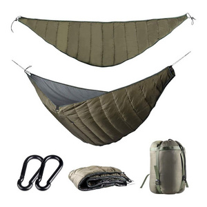 Camping Backpacking Winter Cold Weather Warm Single Double Hammock Underquilt Full Length Big Size Under Quilts for Hammocks