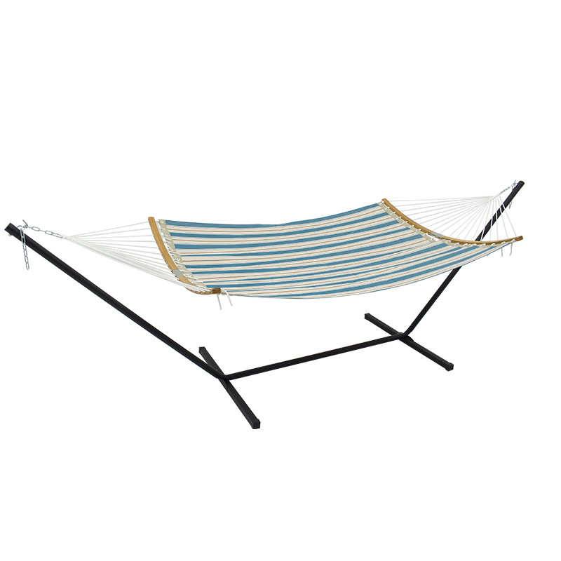 HMK Hammock with Stand Included Quick Dry Fabric Pool Side 12 Feet Hammock Frame Curved Spreader Bar Hammock