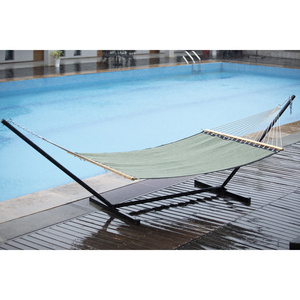 HMK steel garden swing chair hanging hammock stand summer quick dry garden hammock outdoor camping hammock with stand