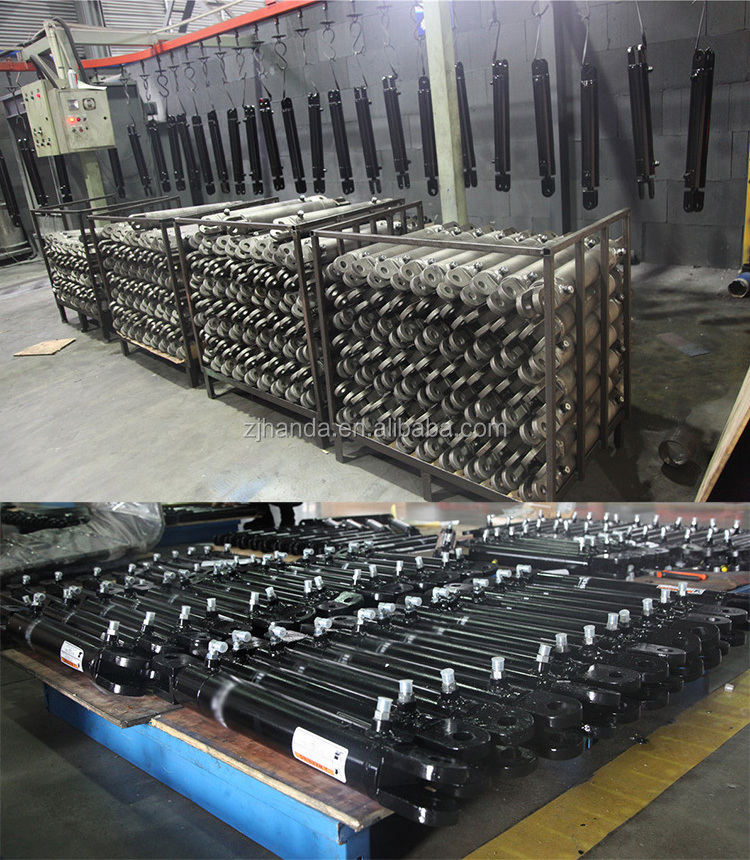 210 bar Welded clevis double acting hydraulic cylinders for scissor lift