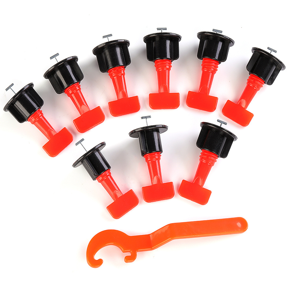 Manufacture DIY Tiles Leveler Spacers with Wrench floor tile leveling clips Tool reusable tile leveling system