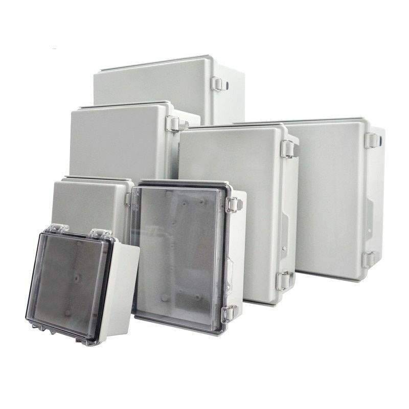 Plastic Enclosure Waterproof Junction Box Ip67 Abs Pc Hinged  Power Electrical Waterproof Outdoor Plastic Box Distribution Box