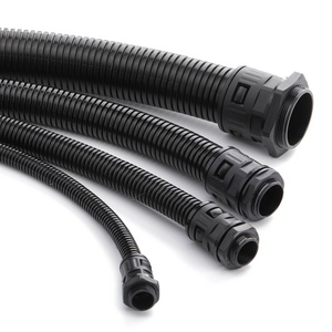 Factory wholesale AD13 NyLon PA6 corrugated flexible cable hose pipe corrugated hose